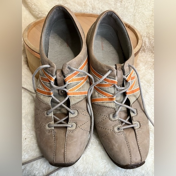 Columbia Laci Sneaker Tan Orange Walking Hiking Trail Lace Up Size 10 - Picture 5 of 6